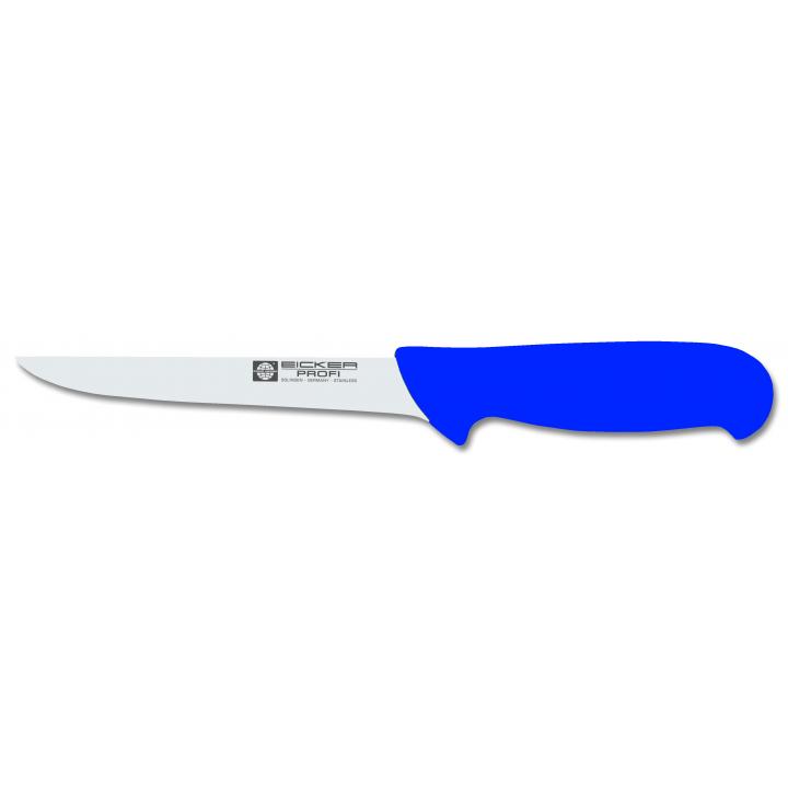 00.507.15 Нож обвалочный (прямой) Eicker, ручка голубая, нейлон
